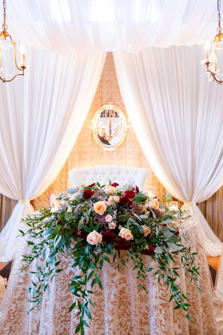 Adam Nicole Chatham Wedding Armories Head Table 768x1152