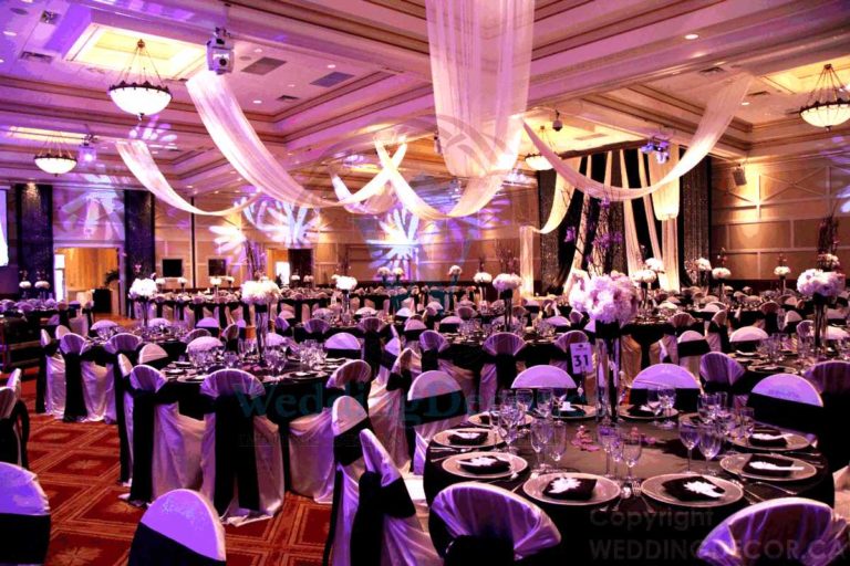 Wedding Decor Toronto ceiling canopy white fabric draping 768x512