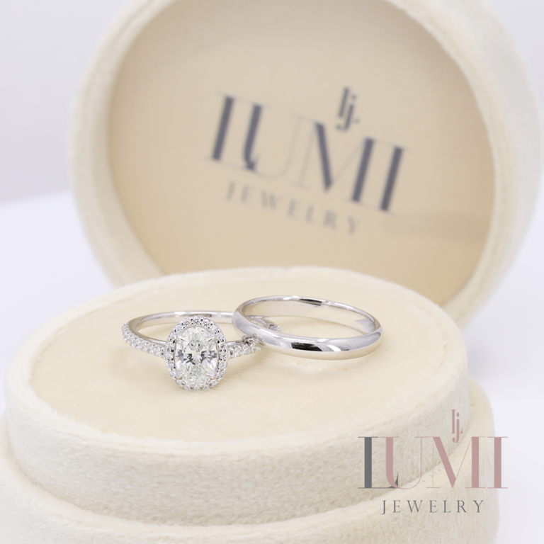 Engagement Ring and Wedding Band