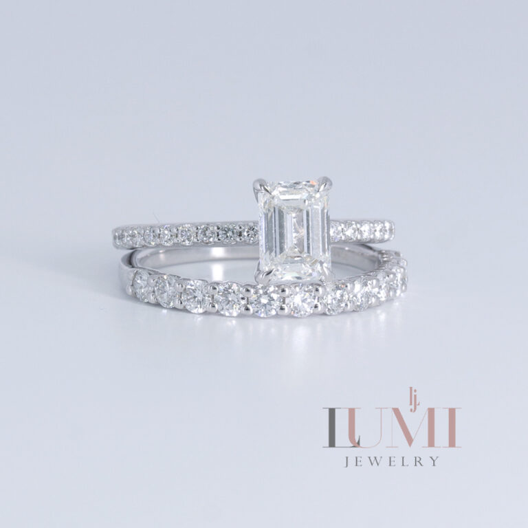 Engagement Ring and wedding Band