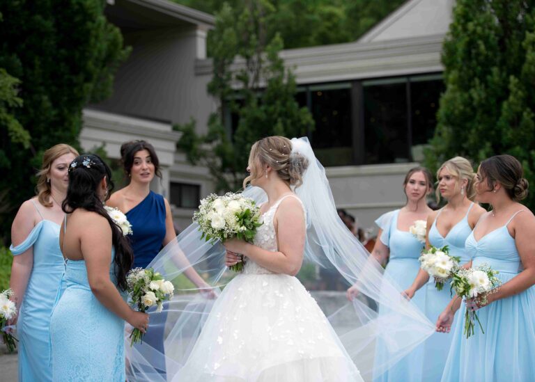 bridal party veil portrait hamilton nn popa photography 768x549